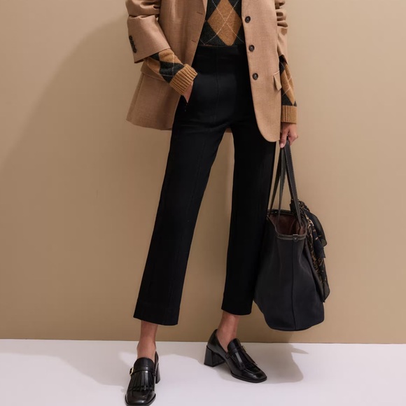 ME+EM Pants - ME+EM Travel Tailoring Pull On Slim Crop Pant Size 4 Ponte Jersey Knit Classic